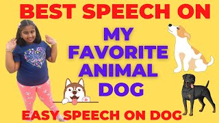 my favourite animal dog || few lines on my favourite animal for kids || my favourite pet