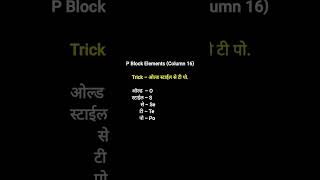 periodic table याद करने की Trick most important gk trick for exam #learn #education #gk #facts #mpsc