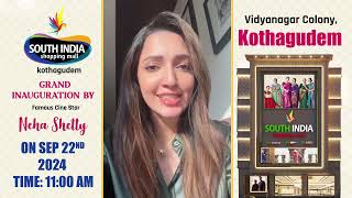 Grand Opening of South India Shopping Mall's 36th Store with Nihha Shetty | Kothagudem