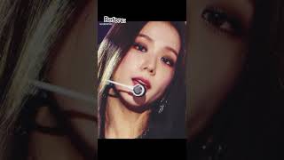 Jisoo Before VS After born pink ft gustu #jisooblackpink #viralvideo #trendingshorts #recommended🖤💗