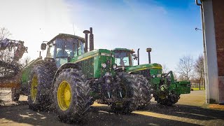 GEBRÜDER BORGELT | Holz schneiden & häckseln | John Deere 3650 + 4255