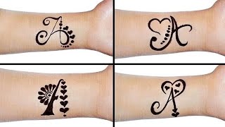 04 Unique "A"  Letter Mehndi Designs You Need to Try Right Now | New year special bracelet mehndi |