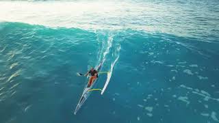 INSANE OC1 canoe surfing at Abay Hawaii - Epic Winter Swell & Big rides