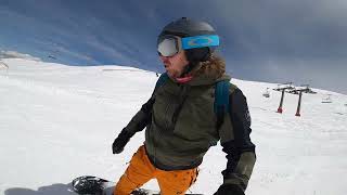 Snowboarding Sierra Nevada, Granada Spain, Last day of the season