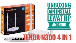 Konfigurasi Tenda N300 lewat HP