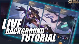 LIVE BACKGROUND!! BATTLE HISTORY Live Background | New Trend | MLBB | Filmora 11