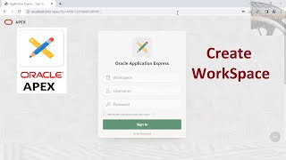 How to Create WorkSpace in Oracle Apex | Mr Gactack