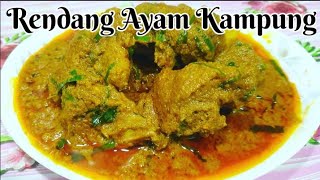 Resepi Rendang Ayam Kampung