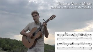 Under A Violet Moon - Blackmore's Night | Guitar Cover - free Chords/Score/Tabs