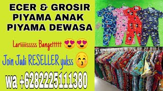 Jualan PIYAMA ANAK DAN DEWASA. Untung banyak😍 Cocok dijual kembali.