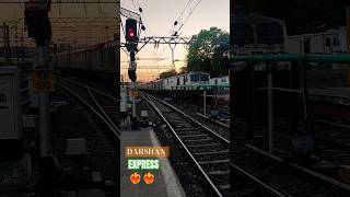 Evening Madness💥🔥 | Sunset Train 🚂🚋 |  #indianrailways #trains #sunsetview #shorts