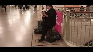 New York City up-close - musician at Grand Central Terminal, October 30, 2024