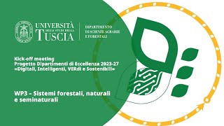 WP3. Sistemi forestali, naturali e seminaturali