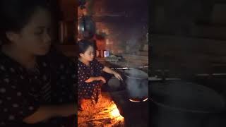 Seperti inilah suasana subuh di dapur si neng #shortvideo #nostalgia #suasanapedesaanjamandulu