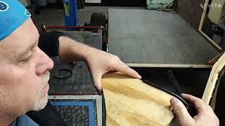 How to Gimp molding (video fixed) Welting piping camper wall roof edge trim square drop teardrop