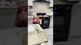 Seb making cookies