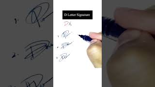 how to write the letter d? #shorts #viral #trending #signature #sign #signaturestyle