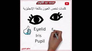 معاني كلمات العيون في الانجليزي #english #محمد_عبد_القوي  #انجليزي #دكتور_انجليزي