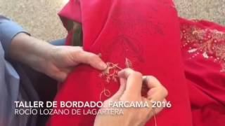 Taller de bordado de Lagartera en FARCAMA 2016