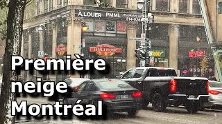 Première neige à Montréal: 9 Novembre 2023