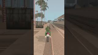 CJ BIKE STUNT 😮 #shorts #gtasanandreas #shortsfeed