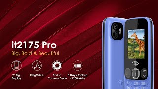 ITEL it2175 Pro |  Стильный функциональный телефон с большим и ярким дисплеем