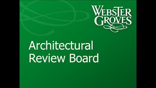 Architectural Review Board 01/19/2024