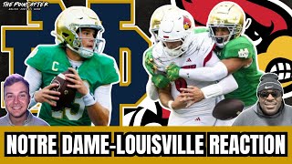 Notre Dame-Louisville Reaction: Riley Leonard & ND Capitalize off Cardinals' 3 Turnovers in BIG WIN