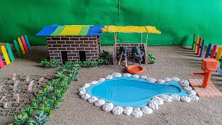 DIY Miniature Farm Diorama with Working Water Pump | Science Project Ideas | Mini DIY Farming