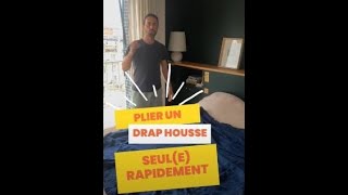 Comment plier un drap housse en 30 secondes