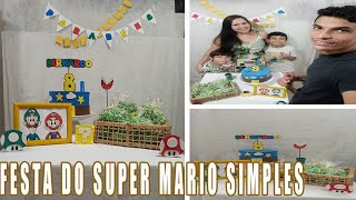 FESTA DO SUPER MARIO SIMPLES - 8 ANOS DO BERNARDO | Mamão com Açúcar