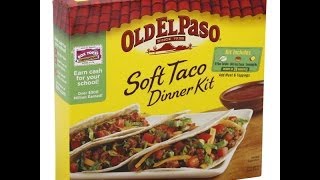 cottage cheese taco old el paso soft taco dinner kit review