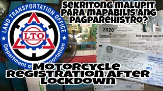 How to register motorcycle in LTO just after 3 months of lockdown.