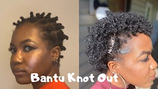 HOW TO: DEFINED BANTU KNOT OUT FOR SHORT NATURAL TYPE 4 HAIR TUTORIAL