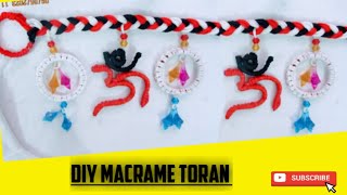 DIY Macrame Toran // Door Hanging