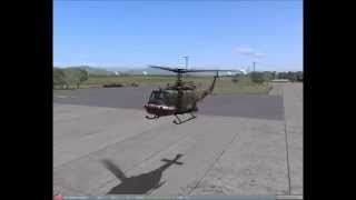 DCS Hovering the UH-1 Huey