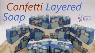 Confetti layered soap  – SUBTITLED