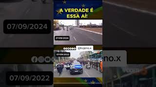 Bolsonaro atraiu multidão; Lula, público menor. Popularidade? 🤔 #7deSetembro #Bolsonaro #Lula