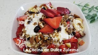 ENSALADA DE FRUTAS fresca, rica y nutritiva.