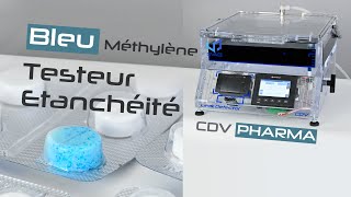 CDV Pharma 💊 Testeur d’étanchéité au bleu methylene Contrôle d’intégrité des contenants Blister