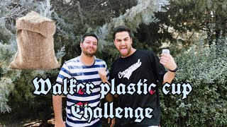 Walker Plastic cup challenge / چالش لیوان رونده