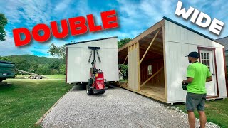 Delivering a double wide shed: How much does it cost?