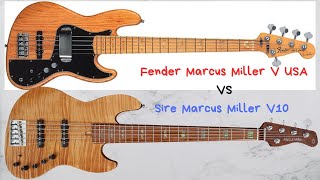 Fender Marcus Miller V Vs SIRE Marcus Miller V10