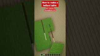 How to make a bollard table | Как сделать бильярдный стол #майнкрафт #shorts #minecraft