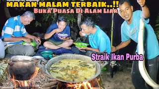 Olahan Hasil Buruan Alam Buat Buka Puasa Di Alam Liar || Mancing Sidat Malam Puasa Ramadhan