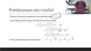 Pra Kalkulus 3.1+: Menyelesaikan #Pertaksamaan Satu Variabel