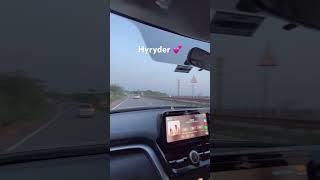 Toyota hyryder driving view #shorts #hyryder #grandvitara #newcar #toyota #toyotahyryder #naiksauto