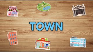 Town (Places in Town in English)