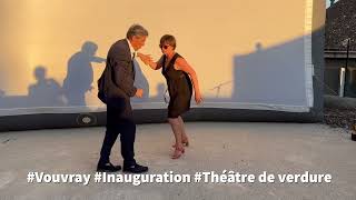 [#Rock] 💃🕺 avec Madame le Maire de Vouvray lors de l'inauguration du théâtre de verdure