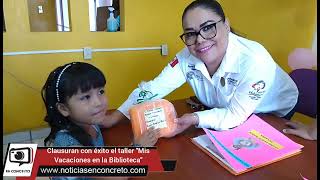 #PuebloViejo Con total éxito culmina el taller "Mis Vacaciones en la Biblioteca 2023" 👦🧁#Noticias